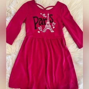 Girls Magenta ‘Paris’ Dress